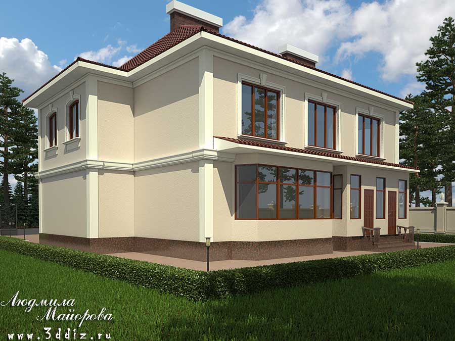 Дизайн фасада дома